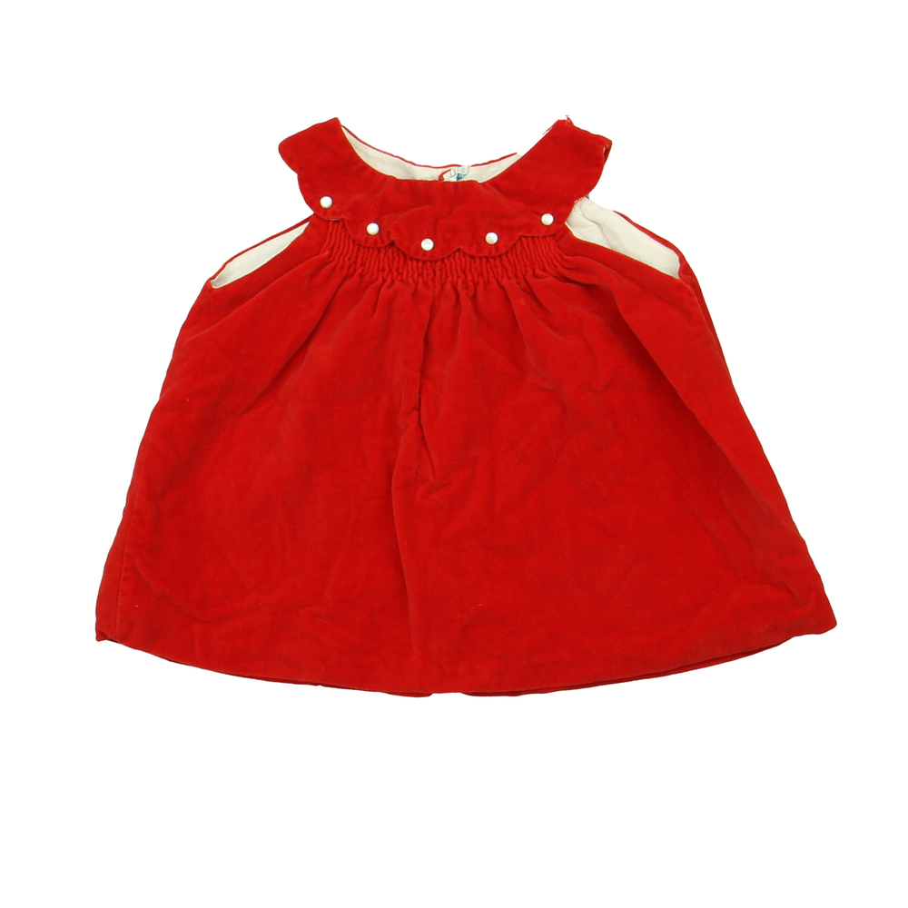 Cherubs Girls Red Jumper size: 3-6 Months